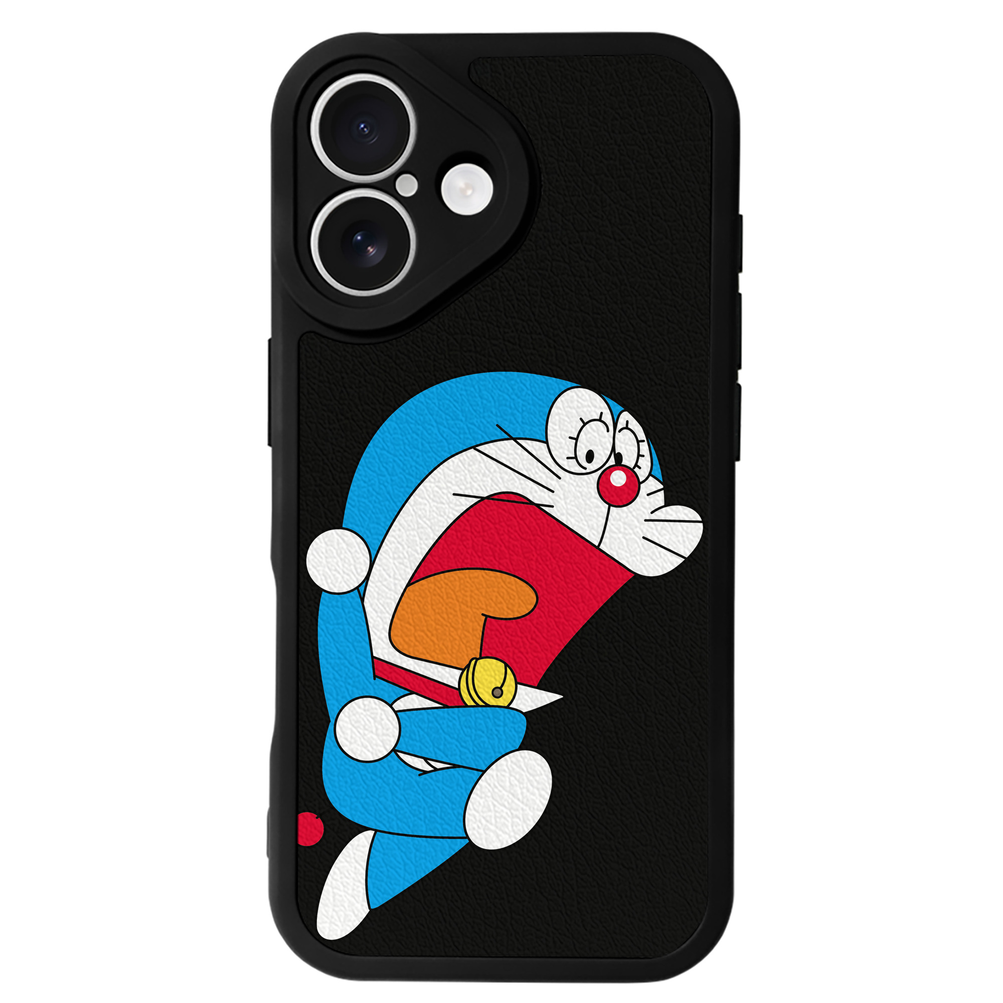 （画像用） ドラえもん Doraemon 【iPhone 16シリーズ対応】シリコンスマホケース（レザー調） 材質：シリコン